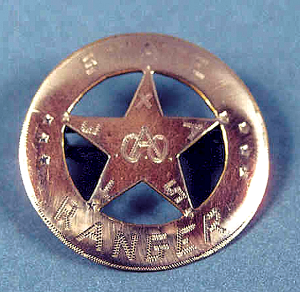 ca 1850’s Texas Ranger Badge