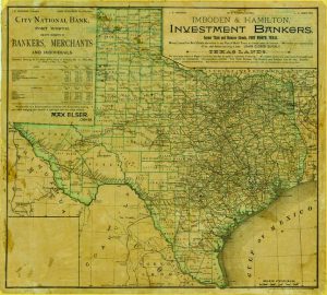 1889 Maddox Map of Texas