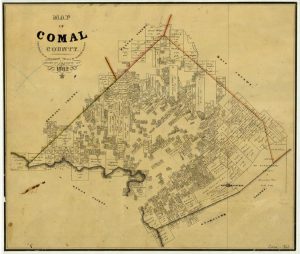 1862 Map of Comal County